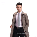 Spring and autumn style mens middle length single breasted business casual thin wind coat